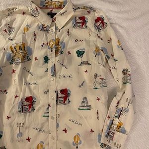 Talbots button up blouse